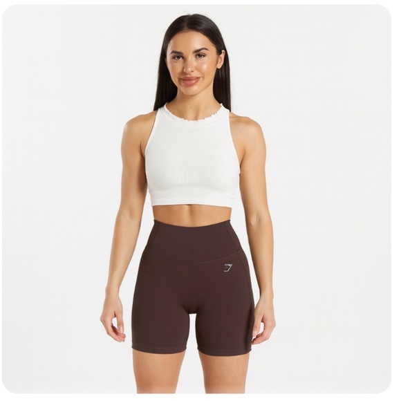 GYMSHARK Pocket Shorts Size Small Brown - Picture 1 of 10